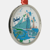 Vintage dubai us design silbernes ornament (Rechts)