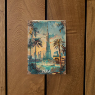 Vintage Dubai Vereinigte Arabische Emirate Burj Kh Postkarte