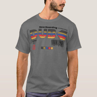 Vintage Dublin DUB Flughafen Label Retro Reise Ire T-Shirt
