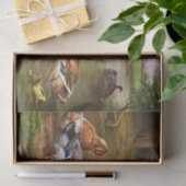 Vintage Ducklings Landtiere Seidenpapier (Geschenk)