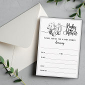 Vintage Duckpülendusche Einladung