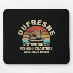 Vintage Dufresne und Redding Angelboot Charters  Mousepad