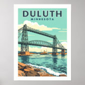 Vintage Duluth Minnesota Poster (Vorne)