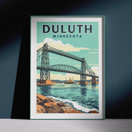 Vintage Duluth Minnesota Poster