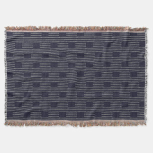 Vintage dunkelblaue Grunge-USA-amerikanische Flagg Decke