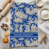 Vintage, dunkelblaue Joule Geschirrtuch