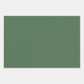 Vintage dunkelgrüne Retroverpackung Geschenkpapier Set (Vorderseite)