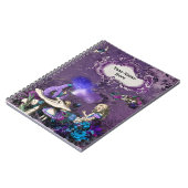 Vintage dunkle Alice Inspiriert Notizblock (Linke Seite)