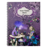 Vintage dunkle Alice Inspiriert Notizblock (Vorderseite)