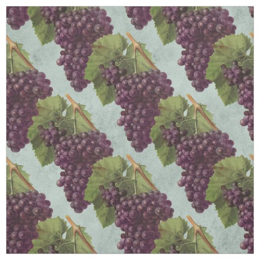 Vintage dunkle Lila Weintrauben Stoff (Muster)