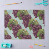 Vintage dunkle Lila Weintrauben und Weintrauben Seidenpapier (Basteln)
