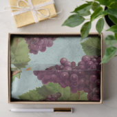 Vintage dunkle Lila Weintrauben und Weintrauben Seidenpapier (Geschenk)