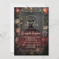 Vintage dunkle Rose kleiden gotisches Brautparty