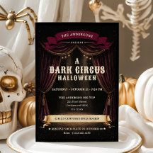 Vintage-Dunkle-Zirkus-Halloween-Party