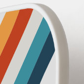 Vintage dünne Streifen mit Namen Pickleball Schläger (Linke Seite)