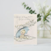 Vintage "Dusche von Babywaschmitteln" Postkarte (Stehend Vorderseite)