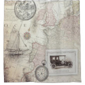 Vintage Duschvorhang (Vorderseite)