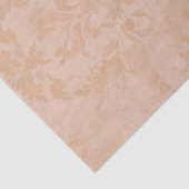 Vintage Dusty Peach Antique Damask Decoupage Seidenpapier (Detail)