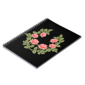 Vintage Dusty Pink Roses Floral Pattern - Romantic Notizblock (Linke Seite)