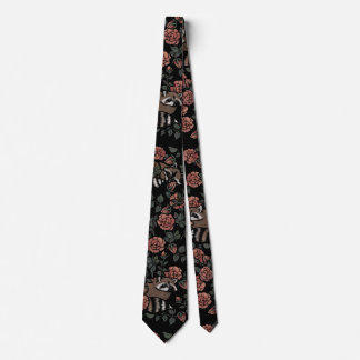 Vintage Dusty Rose Waschbären Krawatte