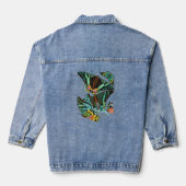 Vintage E.A. Séguy's Green butterflies Jeansjacke (Rückseite)