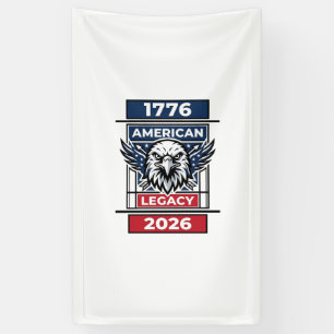 Vintage Eagle 1776 2026 Shirt Patriotische Typogra Banner