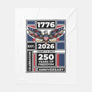 Vintage Eagle 1776 2026 Shirt Patriotische Typogra Fleecedecke