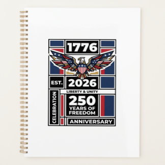 Vintage Eagle 1776 2026 T-Shirt Patriotische Typog Planer