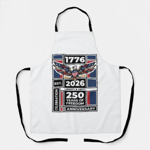 Vintage Eagle 1776 2026 T-Shirt Patriotische Typog Schürze
