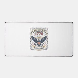 Vintage Eagle America 1776 Patriotisch Schreibtischunterlage