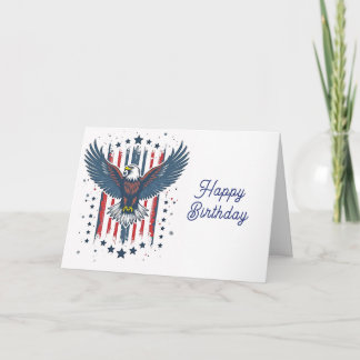 Vintage Eagle Birthday Karte