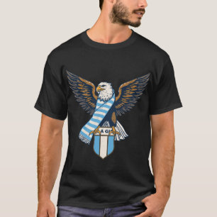 Vintage Eagle Football Pride - Himmelblau & Weiß H T-Shirt