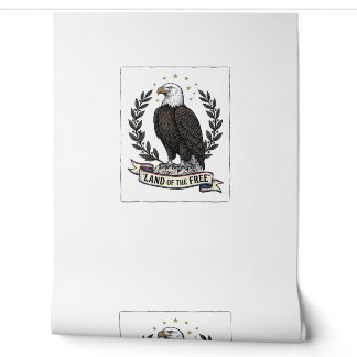 Vintage Eagle Land of the Free Patriotisches Shirt Tapete