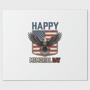 Vintage Eagle Memorial Day Patriotisches Shirt Des Geschenkpapier