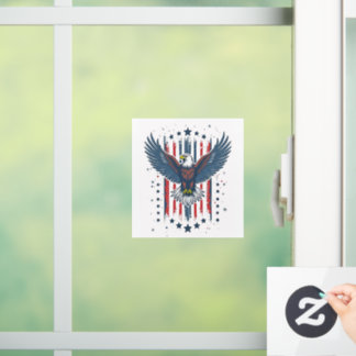 Vintage Eagle Patriotic Fensteraufkleber