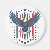 Vintage Eagle Patriotic Magnet (Vorne)