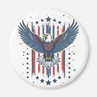 Vintage Eagle Patriotic Magnet