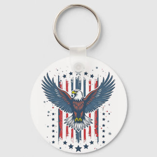 Vintage Eagle Patriotic Schlüsselanhänger