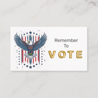 Vintage Eagle Vote Visitenkarte