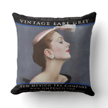 Vintage Earl Grey Kissen