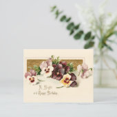 Vintage Early 1900's Birthday Greeting Postcard Postkarte (Stehend Vorderseite)