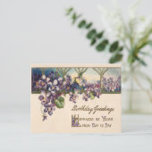 Vintage Early 1900's Birthday Greeting Postcard Postkarte (Stehend Vorderseite)