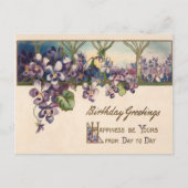Vintage Early 1900's Birthday Greeting Postcard Postkarte (Vorderseite)
