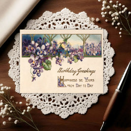 Vintage Early 1900's Birthday Greeting Postcard Postkarte