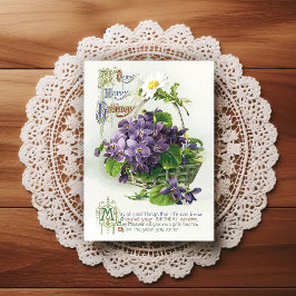 Vintage Early 1900's Birthday Greeting Postcard Postkarte