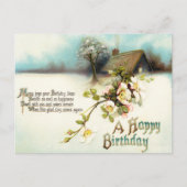 Vintage Early 1900's Birthday Greeting Postcard Postkarte (Vorderseite)