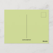 Vintage Easter Bunny and Gnome Postkarte (Rückseite)