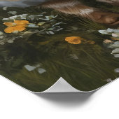 Vintage Easter Bunny Family Art, Spring Nursery Poster (Ecke)