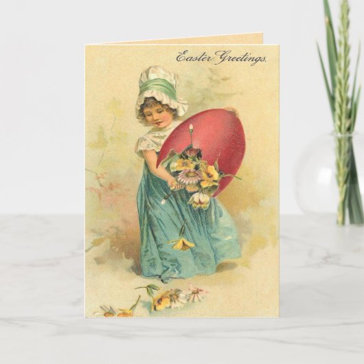 Vintage Easter Card Feiertagskarte (Vorderseite)
