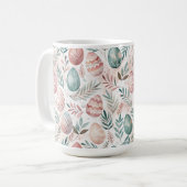 Vintage Easter Eggs Kaffeetasse (Vorderseite Links)